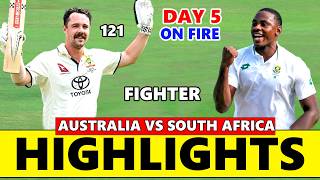 South Africa vs Australia 2nd Test Match Day 5 Highlights 2026