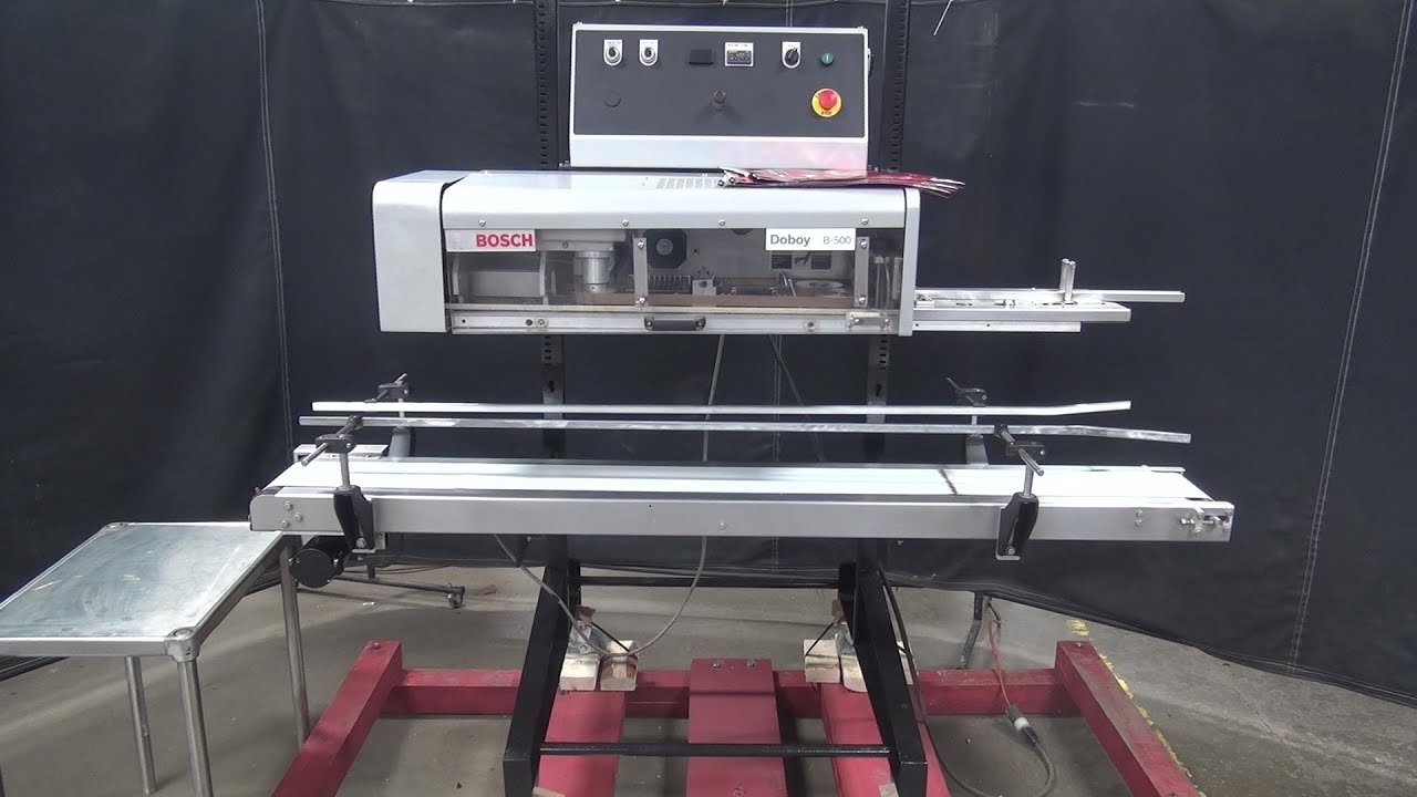 Bosch / Doboy Model B500 Horizontal Bag Sealer - YouTube