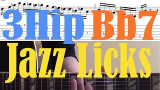 3 Hip Bb7 Jazz Guitar Lick