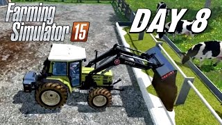 Let's Play Farming Simulator 2015 - Day 8 | Feeding the Cows and Sheep