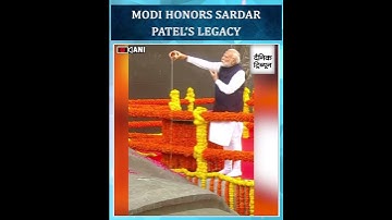 PM Modi Pays Floral Tribute to Sardar Vallabhbhai Patel on 150th Birth Anniversary