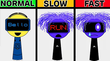 My Sprunki OC: Robot Minion Stuart But Its SLow vs Fast
