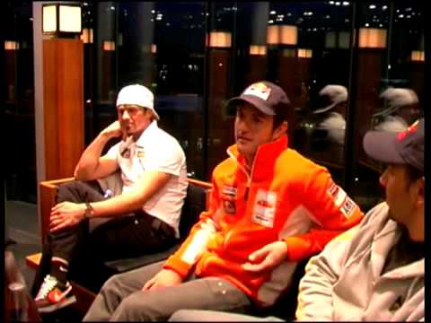 Marc Coma and Cyril Despres speak with Heinz Kinigadner about the Dakar 2010