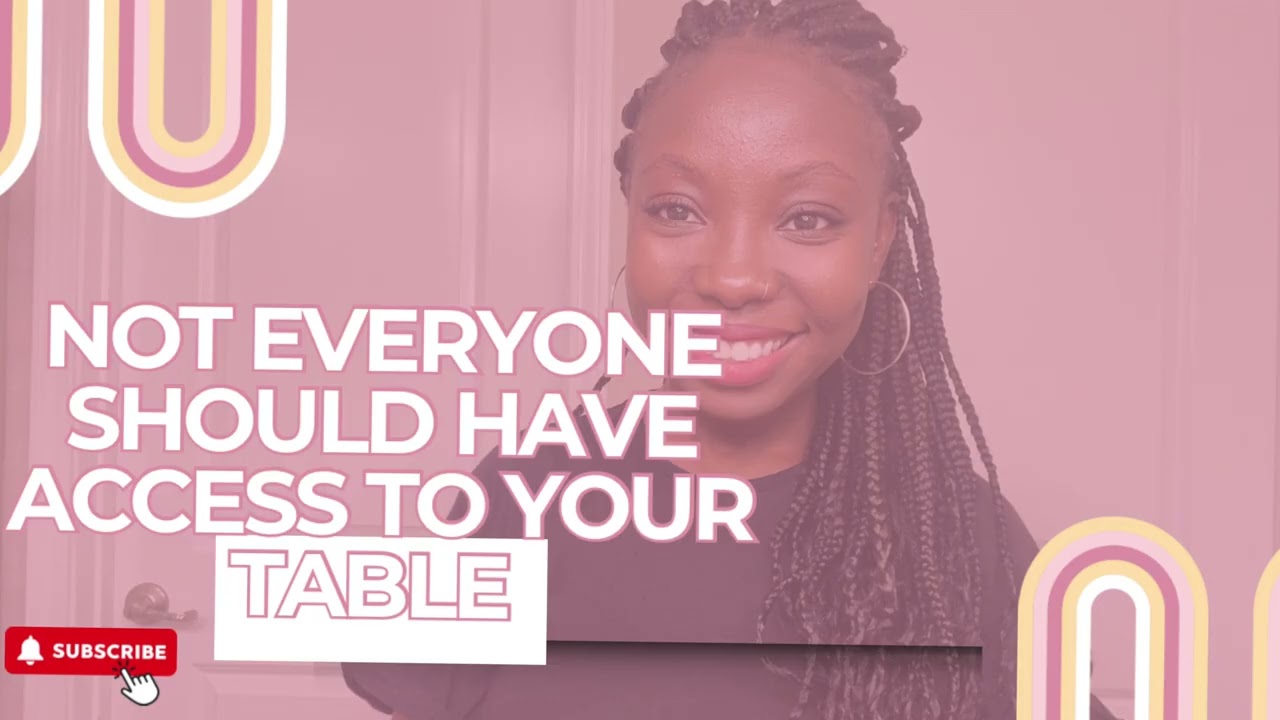 Prophetic word: Who Has Access to Your Table?