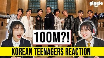 Korean Teenagers REACT TO BTS  ON Kinetic Manifesto Film Grand Central Terminal for The Tonight Show