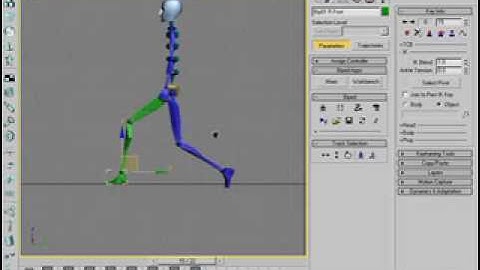 Create a simple walk cycle in 3ds max 7