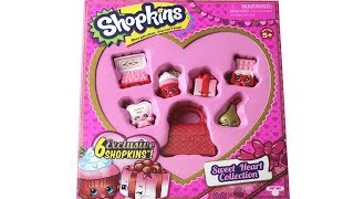 Shopkins Valentines Day Sweet Heart Collection Unboxing With 6 Exclusives