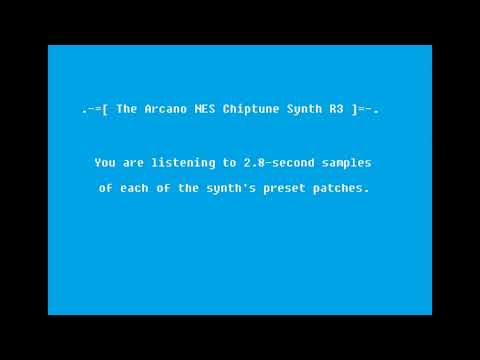 NES-style chiptune synth module preset patch demo