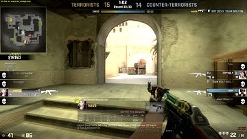 CS GO 1v5 Clutch (15-14 Score) by moonburn