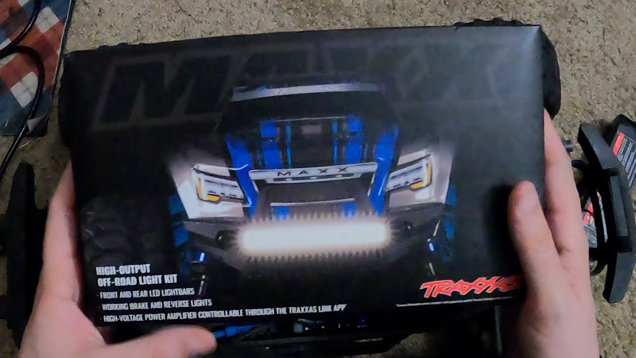 Traxxas Maxx LED Light Kit Install and Test! YouTube