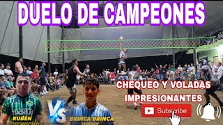 Ecuavoley Duelo de Campeones Nacionales Brinca Brinca 🆚 Rubén la Bestia trio a trío digno de aplauso