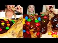 20 min ASMR NUTELLA M&amp;M EATING | MUKBANG Compilation | Nusha ASMR