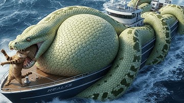 Brave Heroes Save Mother Cat From Giant Python Attack | Animal Rescue