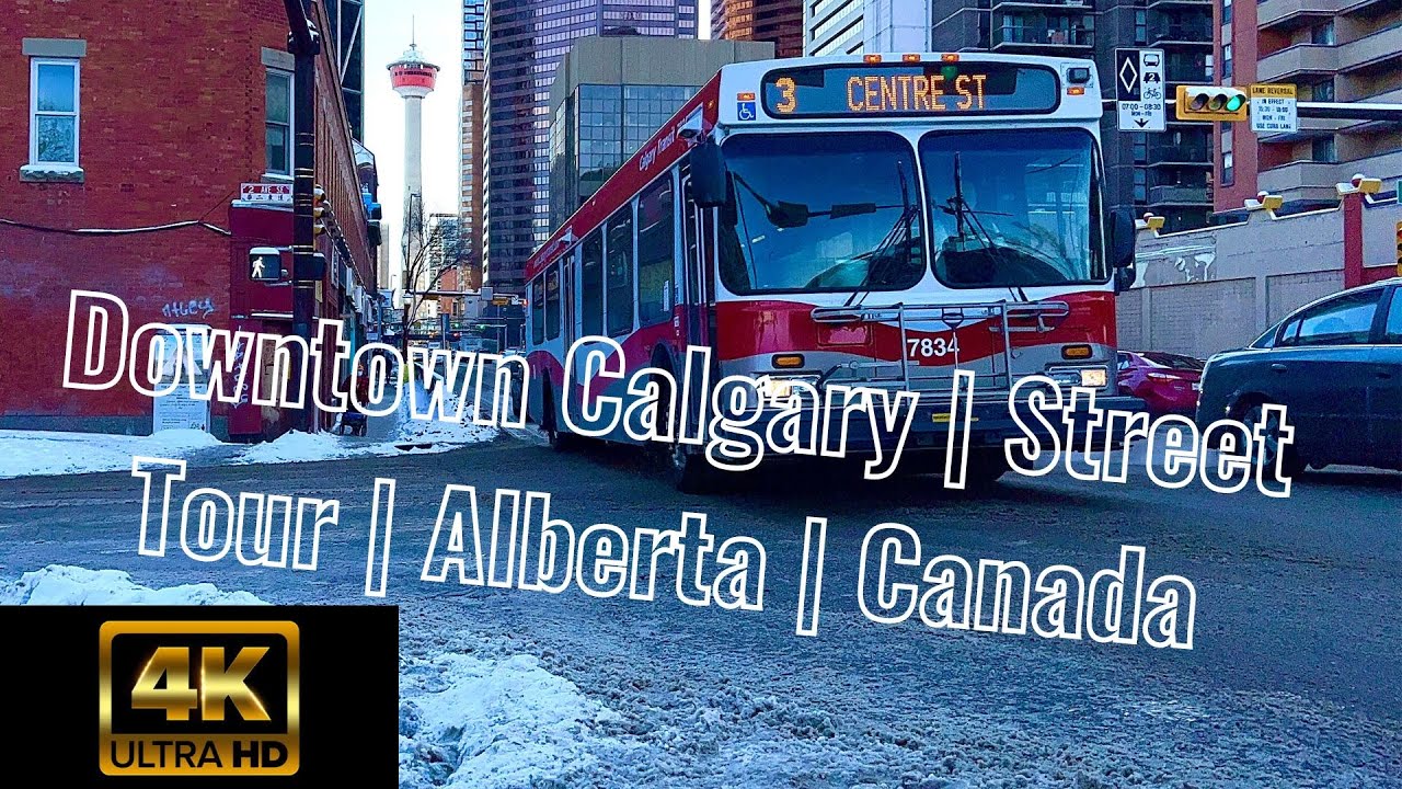 Downtown Calgary Virtual Street Tour Alberta Canada YouTube