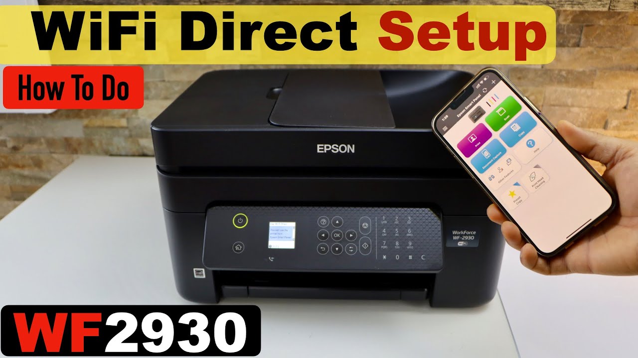 Epson WorkForce WF-2930 Direct Setup - YouTube