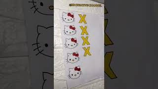 Diy Hello Kitty Game/Tic tac toe/katakuti #shorts screenshot 3