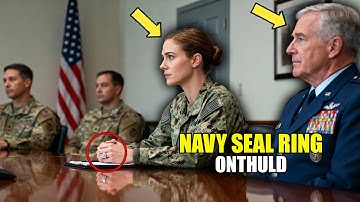 Superieuren lieten haar koffie serveren bij de briefing, tot de generaal haar Navy SEAL-ring zag.