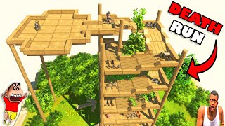 SHINCHAN TREE DEATH RUN vs HAMID-T CUSTOM SCOURGE and CHOP in ANIMAL REVOLT BATTLE SIMULATOR Hindi screenshot 5