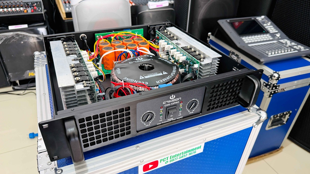 Power Amplifier Harga 3jutaan KELAS-H 1000W Produk Crimson CHX 12Pro