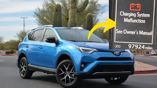 “Charging system malfunction” warning in Toyota RAV4