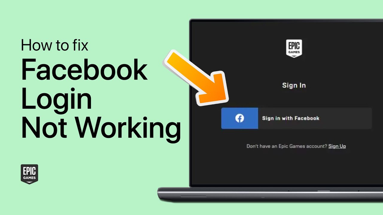 How To Fix Epic Games Facebook Login Not Working - Not Active Error -  YouTube