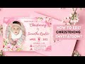 HOW TO MAKE INVITATION CARD FOR CHRISTENING | VIDEO TUTORIAL