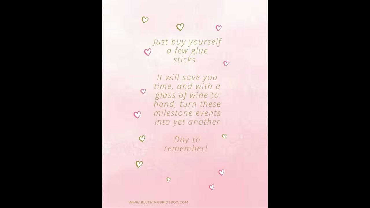 Blushing Bride Box, Wedding Planning Top Tips Part 6 YouTube