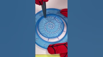 I had Spider-Man write a spirograph for me. ASMR 24 スパイログラフ スピログラフ #shorts #spirograph #spiderman