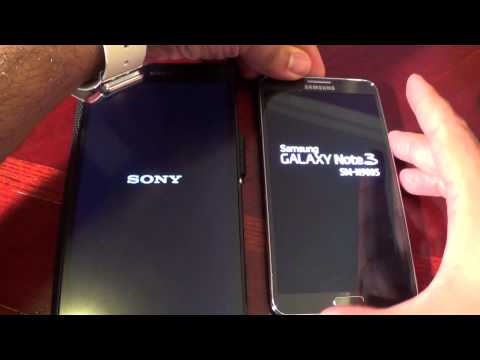 Samsung Galaxy Note 3 & Sony Xperia Z Ultra Shutdown and Boot up Speed Test