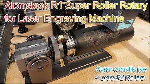 Atomstack Maker R1 PRO Laser Engraver Claw Disc Roller first use and review by Benosn Chik
