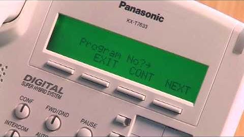 Panasonic KXTDA personal speed dial numbers.mpg