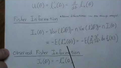 The Maximum Likelihood estimator (MLE) - Asymptotic Normality