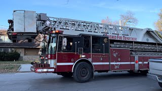 Chicago fire department ambulance 47 tower ladder 23 responding