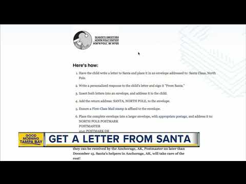 how your child can get a letter from santa himself youtube letter to sants