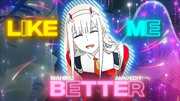 Zero Two💞 - I Like Me Better [AMV/EDIT]