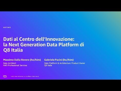 AWS Summit Milan 2024 - la Next Generation Data Platform di Q8 Italia (ANT305) Episode cover