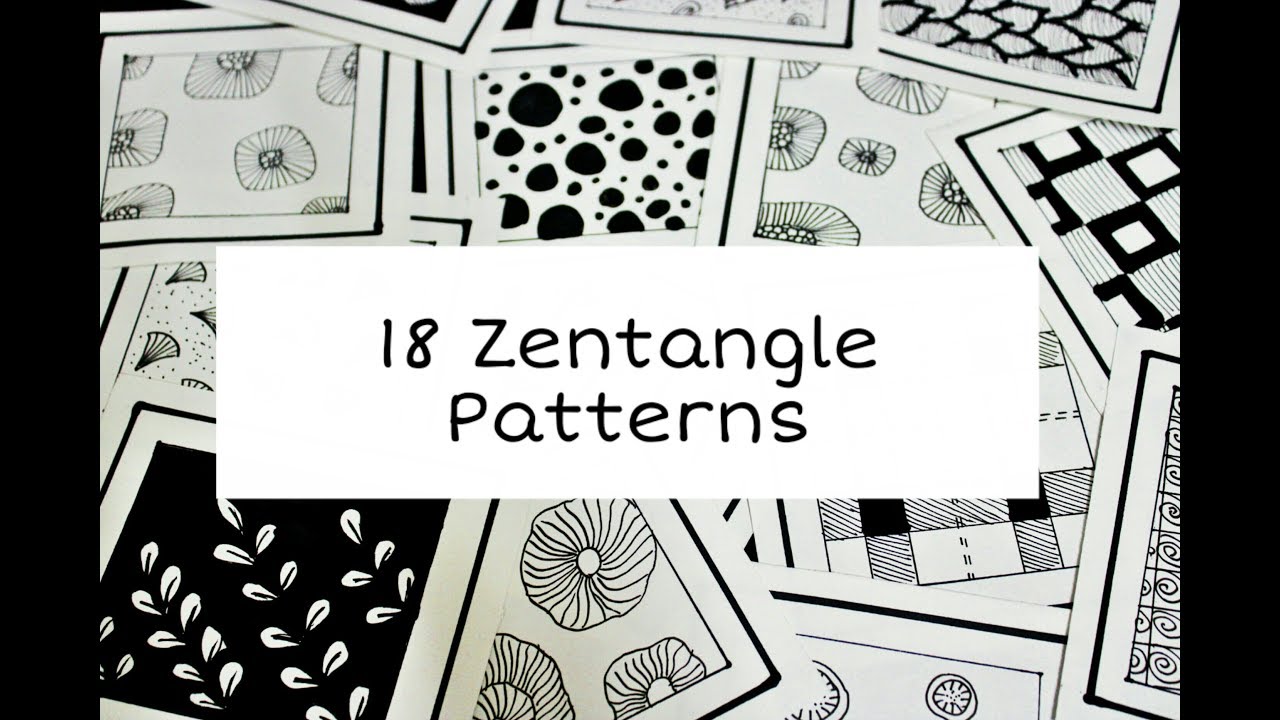 Zentangle Patterns || Patterns For Doodling || Easy Doodles art - YouTube