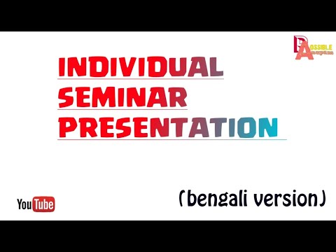 individual seminar presentation practicum