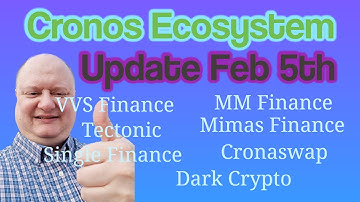 Cronos Ecosystem Mimas  Finance Tectonic VVS Finance MM Finance Single Finance Cronasawap 02 05 2022