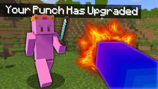 Minecraft Manhunt, But Every Punch Upgrades...