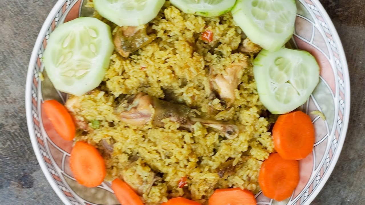 দেশি মোরগ এর মাংস ও মটরশুঁটি দিয়ে ওনেক মজাদার বিরিয়ানি রেসিপি। 😋#food #viral #cooking #recipe #for