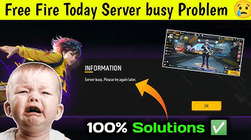 Server Busy Problem Free Fire | Network Connection Error Free Fire | Timeout Problem Free Fire