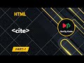 HTML | cite tag | Basic Code | 2025