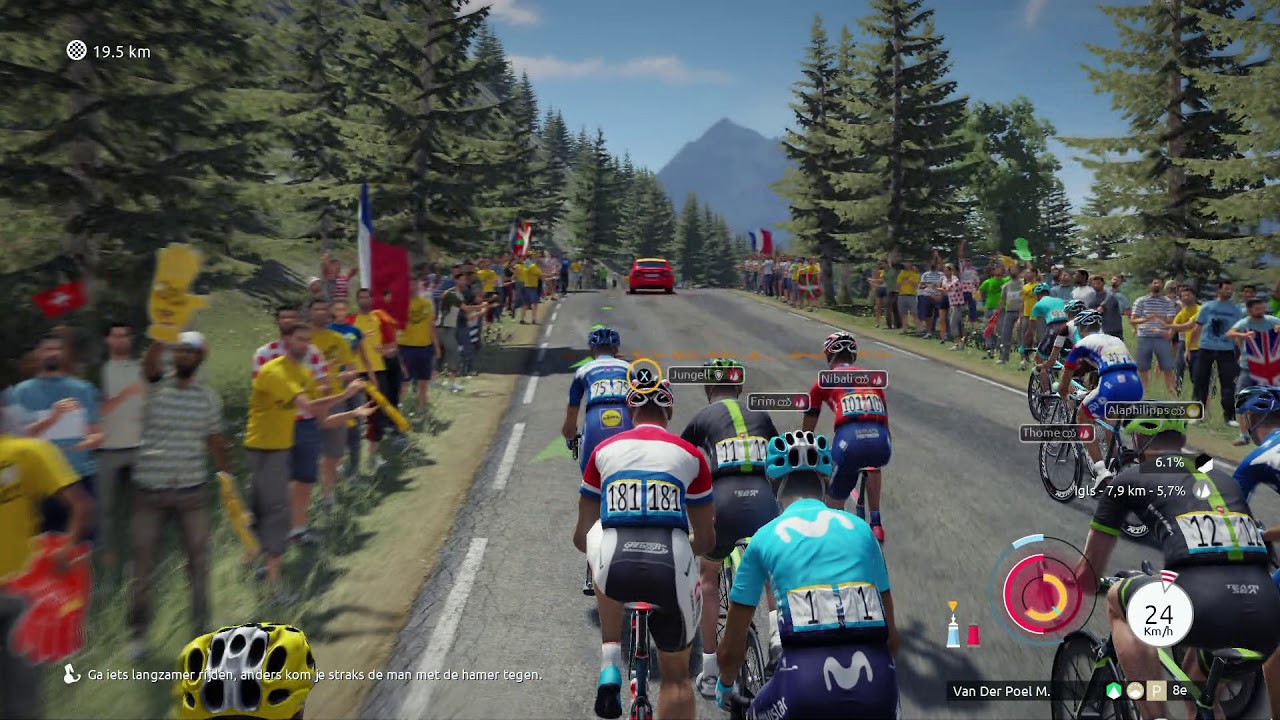 Xbox One Tour De France 2019 Gameplay Mathieu Van Der Poel Youtube