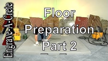 Decorative Concrete Preparation Part 2