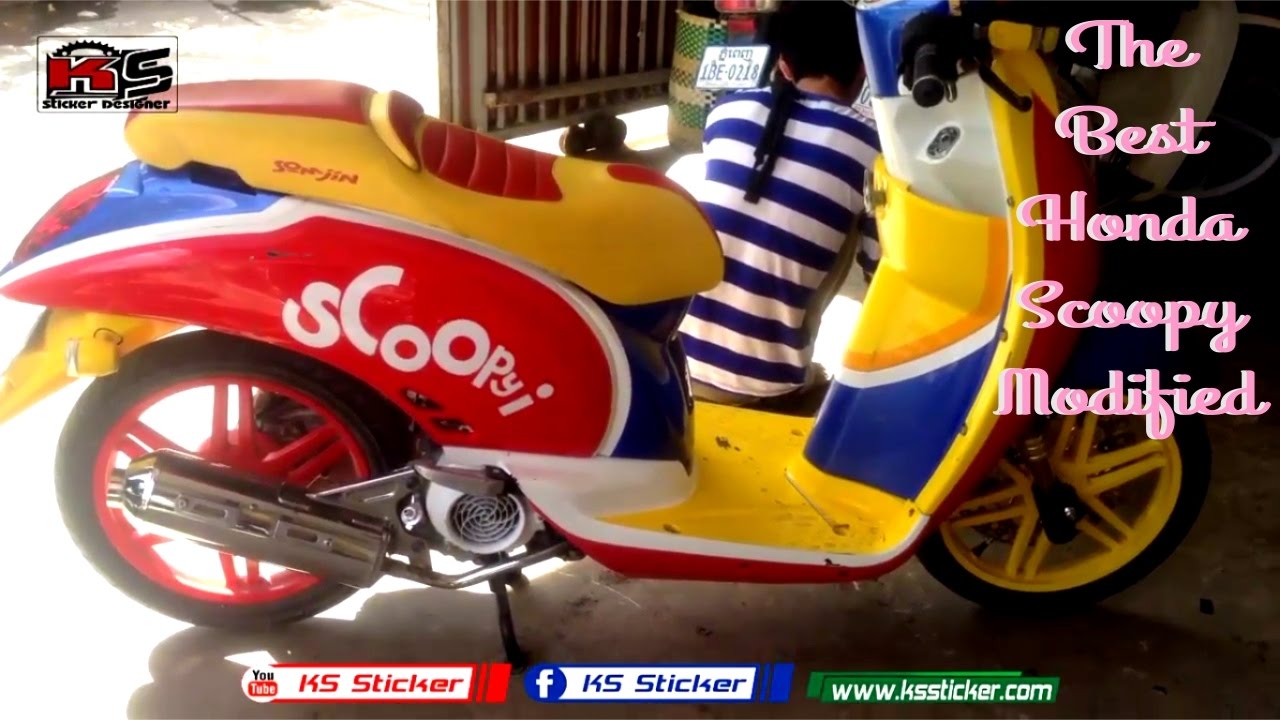 Honda Scoopy I 110 New Modified And Sticker YouTube