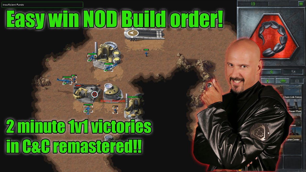 C&C remastered - 2 minute win guide!  Easy cheese nod helicopter rush