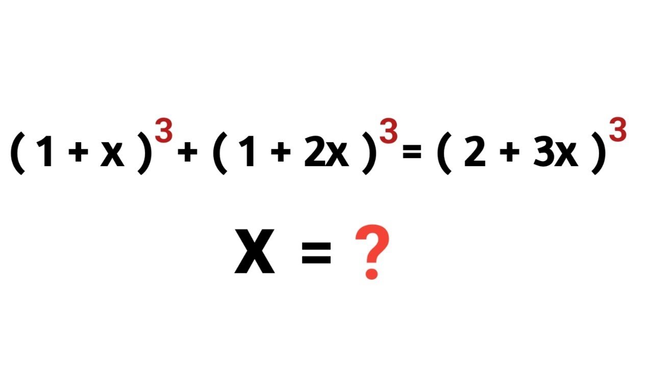 Math Olympaid | A Nice Algebra Problem | How To Solve This Problem | X ...