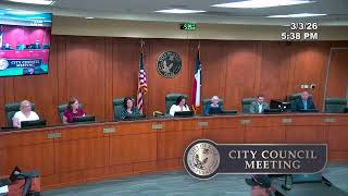 Kyle City Council Meeting March 3, 2026