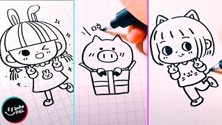 COMO HACER DIBUJOS KAWAII Facil y Rapido 2018